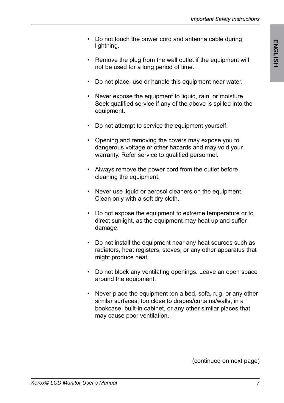 Xerox XA3 Series User Manual | Page 8 / 27