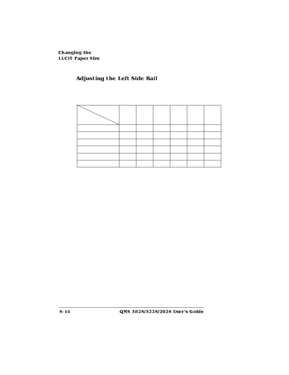 Adjusting the left side rail | Xerox 2025 User Manual | Page 122 / 222