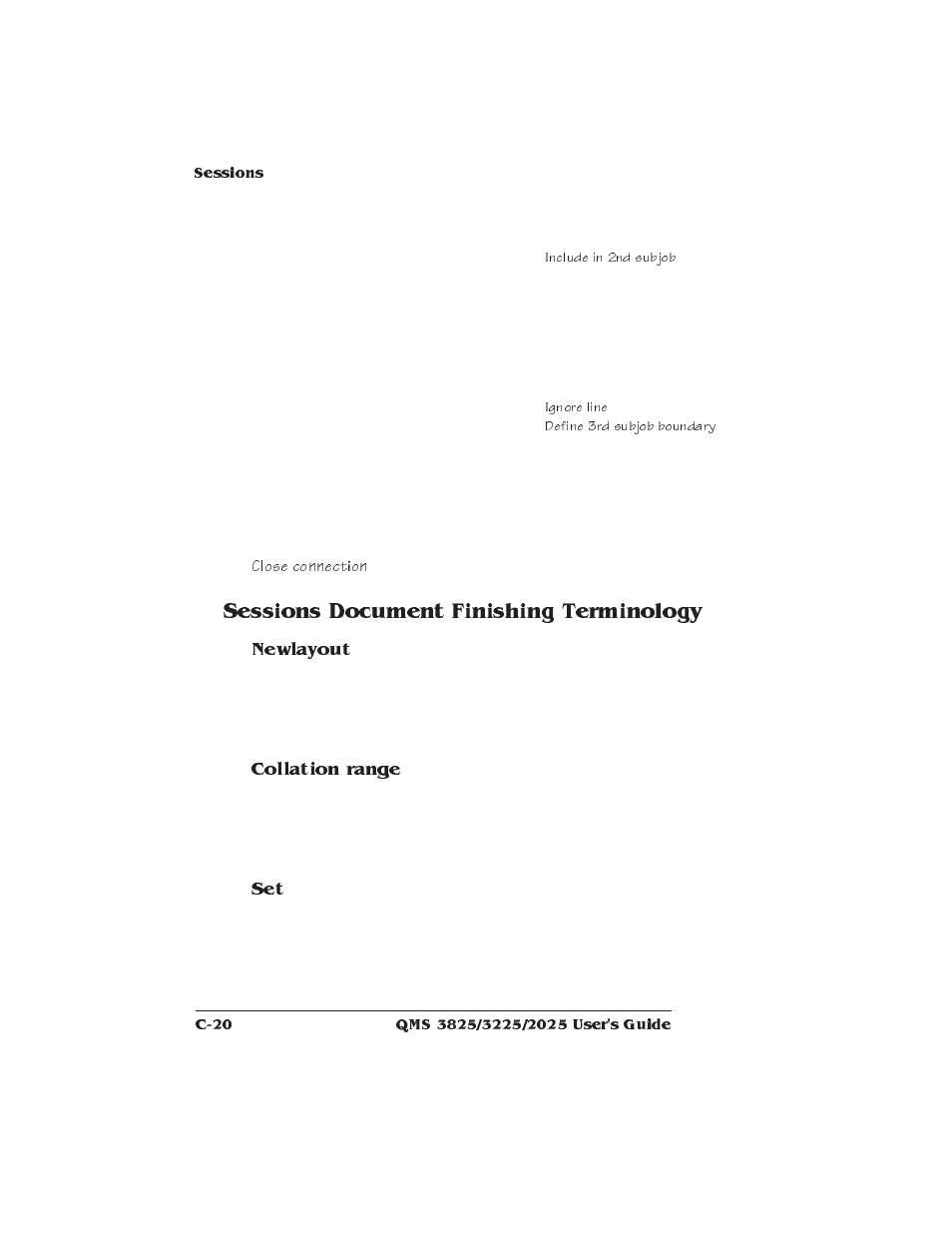 Sessions document finishing terminology | Xerox 2025 User Manual | Page 164 / 222