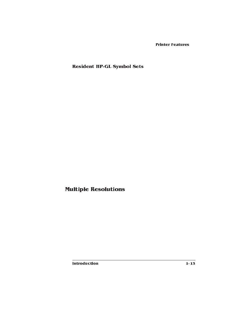 Multiple resolutions, Resident hp-gl symbol sets | Xerox 2025 User Manual | Page 23 / 222