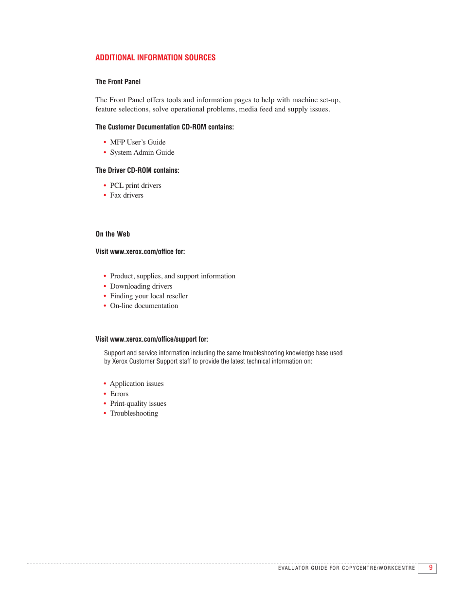 Xerox CopyCentre C118 User Manual | Page 11 / 12