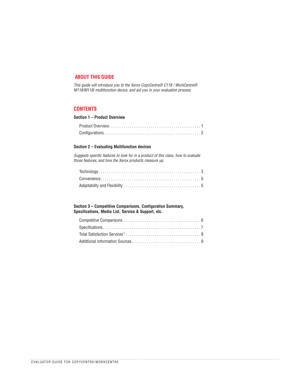 Xerox CopyCentre C118 User Manual | Page 2 / 12