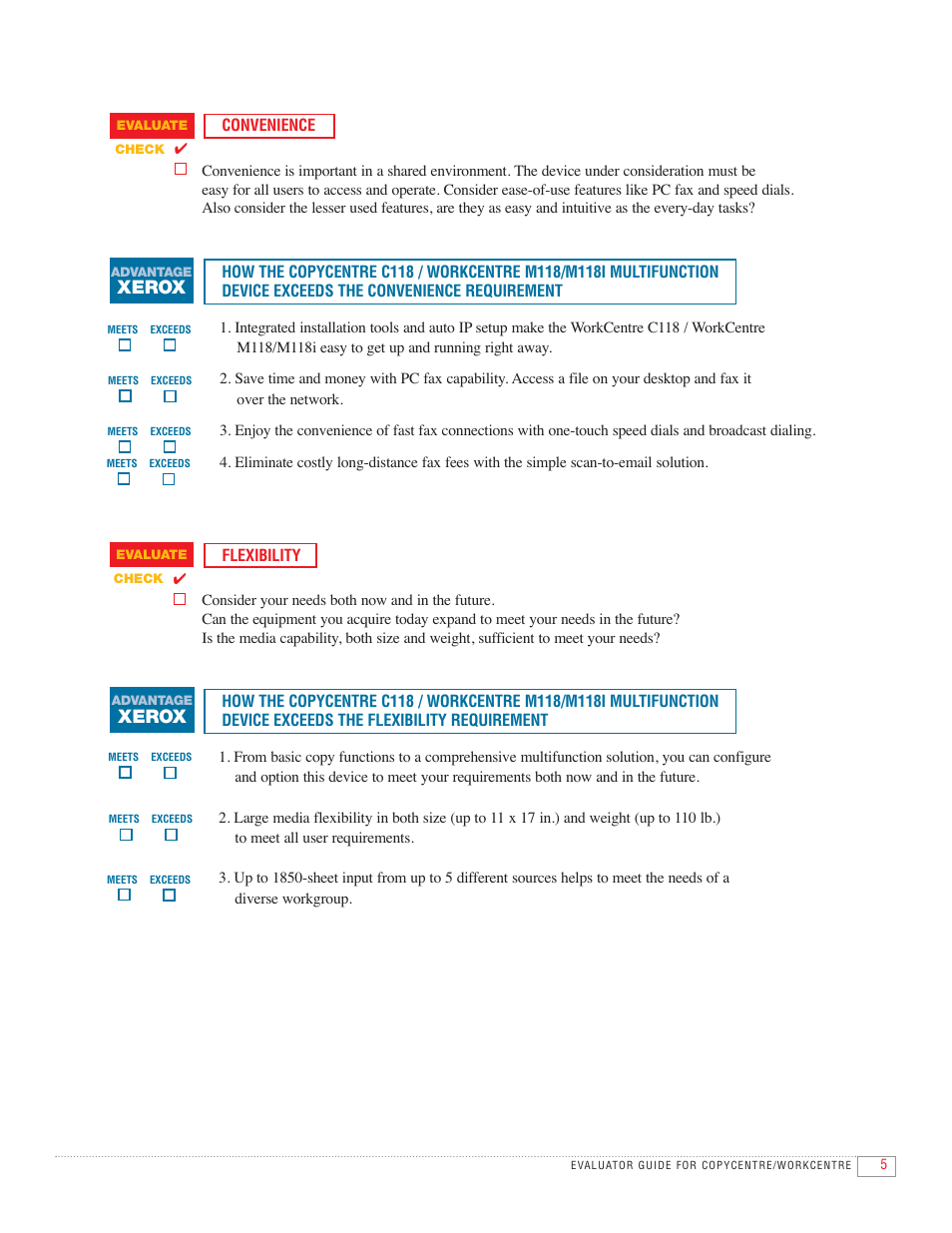 Xerox | Xerox CopyCentre C118 User Manual | Page 7 / 12