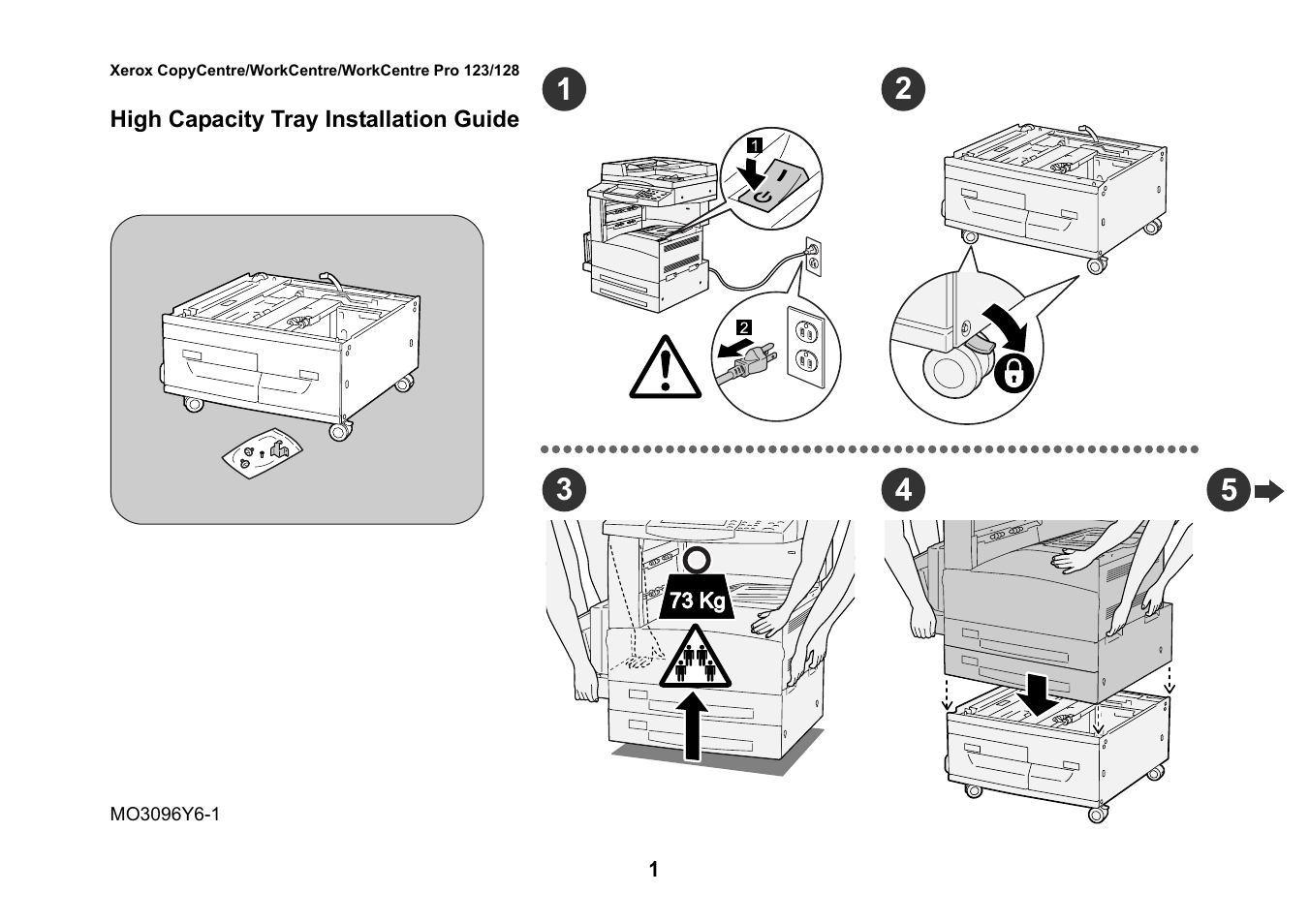 Xerox MO3096Y6-1 User Manual | 3 pages