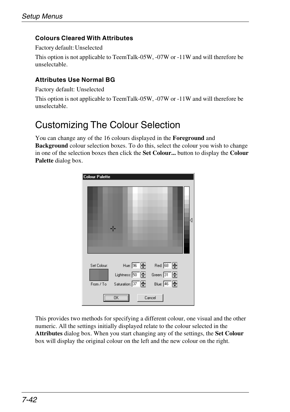 Customizing the colour selection | Xerox -05W User Manual | Page 116 / 370