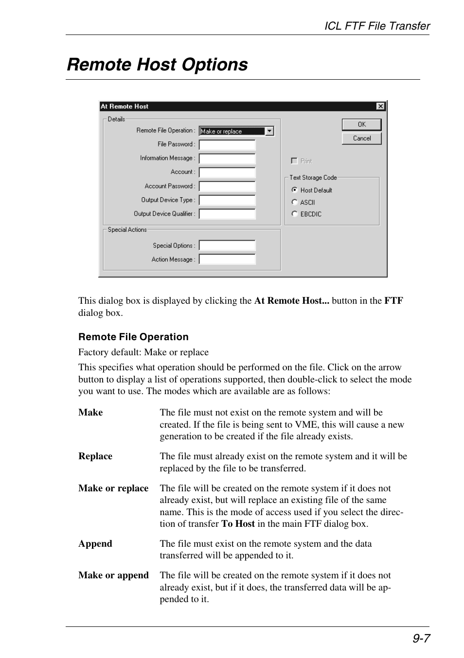 Remote host options, Remote host options -7 | Xerox -05W User Manual | Page 159 / 370