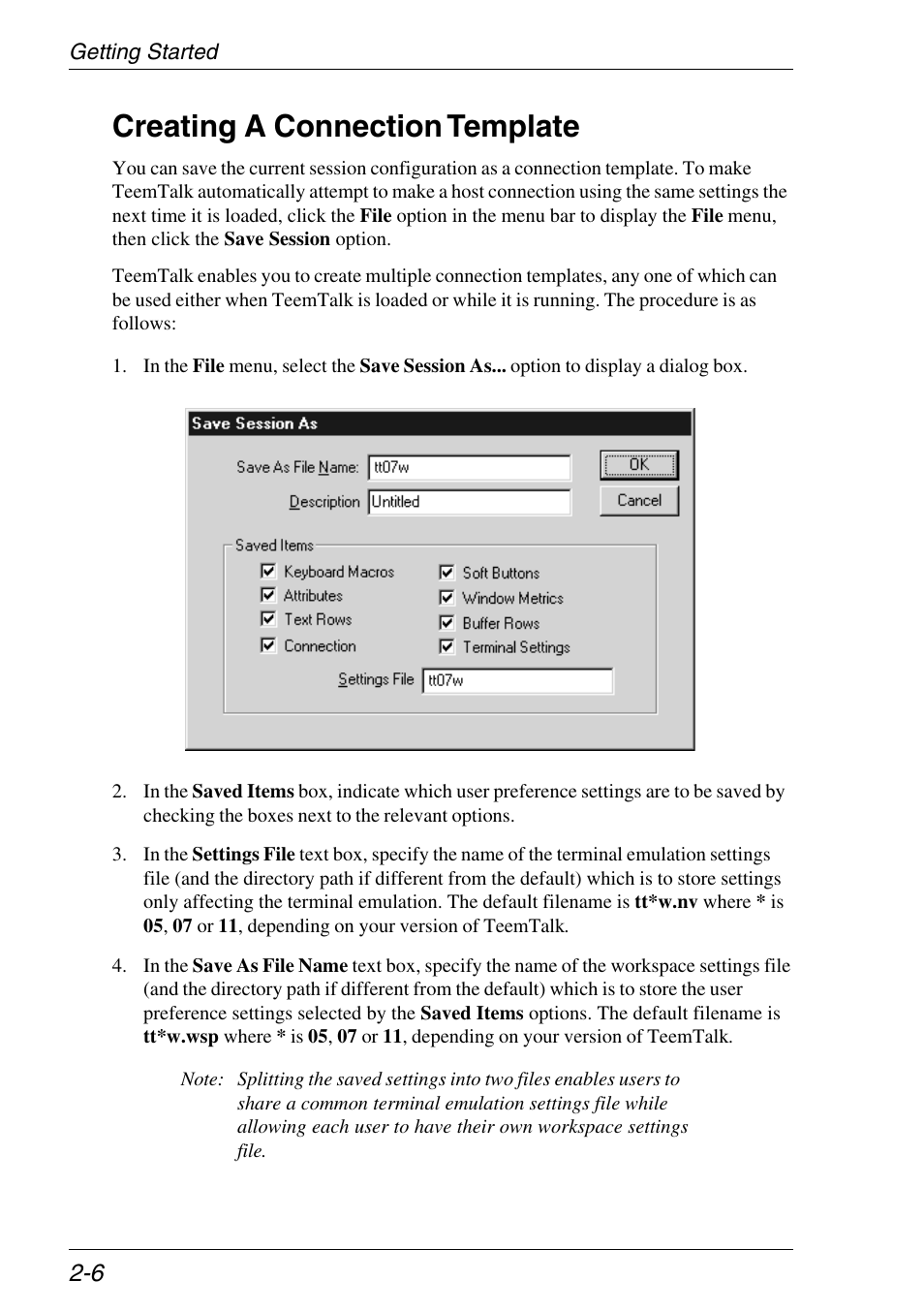 Creating a connection template, Creating, Saving a connection template | Creating a connection template -6 | Xerox -05W User Manual | Page 20 / 370