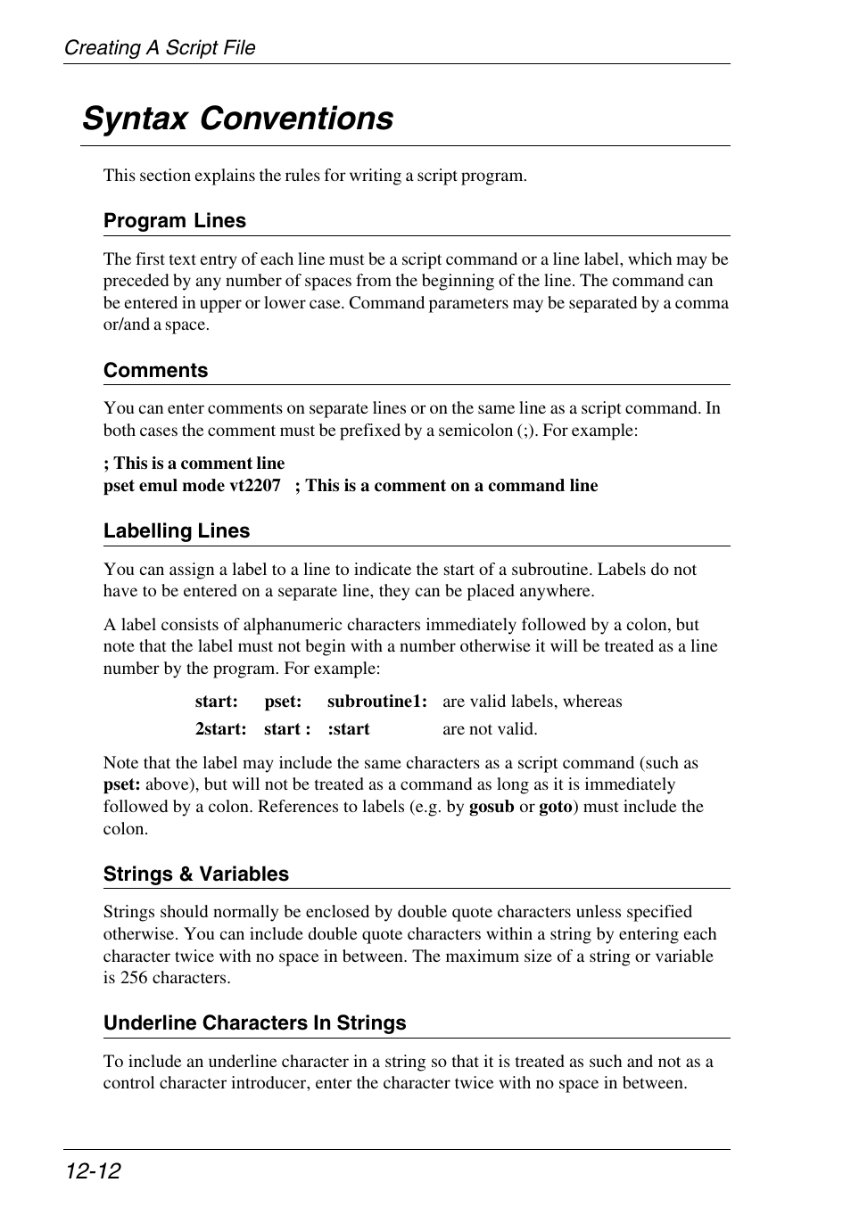 Syntax conventions, Syntax conventions -12 | Xerox -05W User Manual | Page 216 / 370