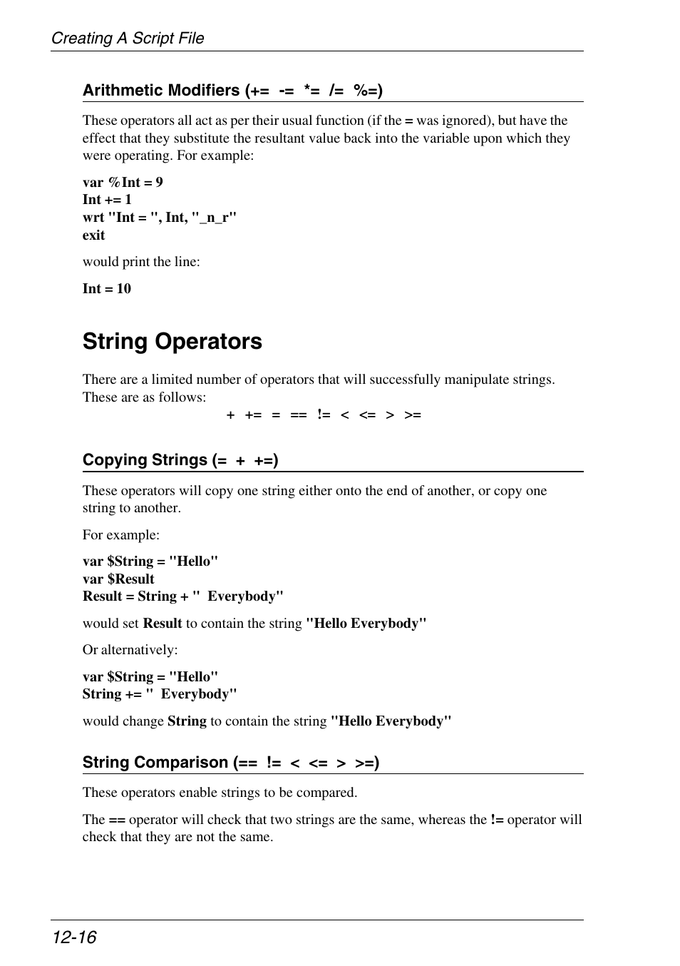 String operators | Xerox -05W User Manual | Page 220 / 370