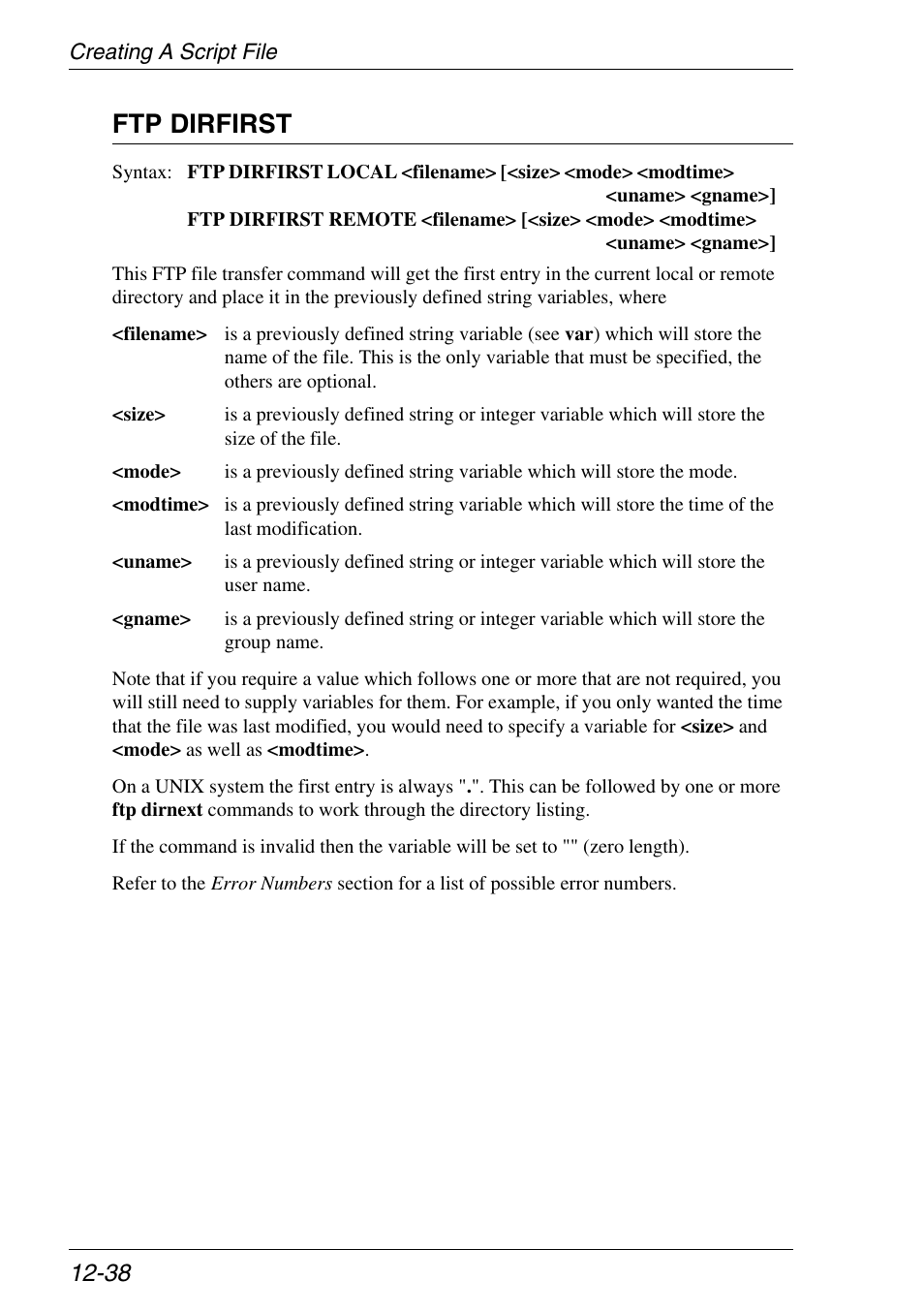 Ftp dirfirst | Xerox -05W User Manual | Page 242 / 370