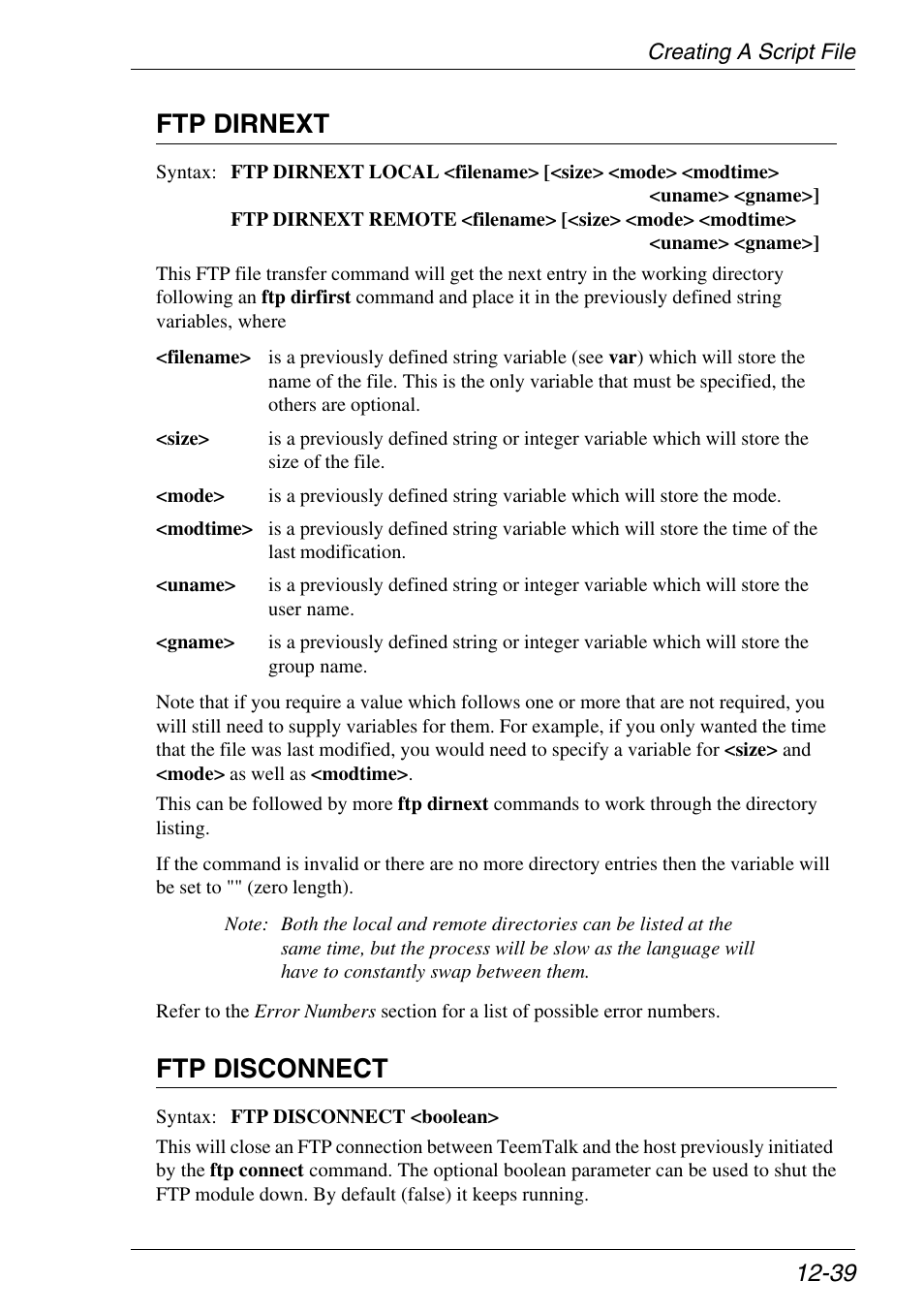 Ftp dirnext, Ftp disconnect | Xerox -05W User Manual | Page 243 / 370