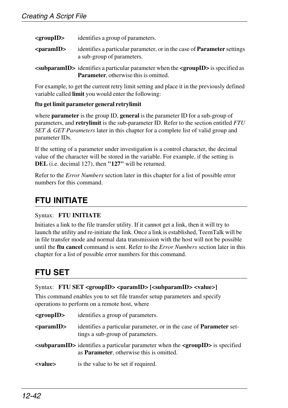 Ftu initiate, Ftu set | Xerox -05W User Manual | Page 246 / 370