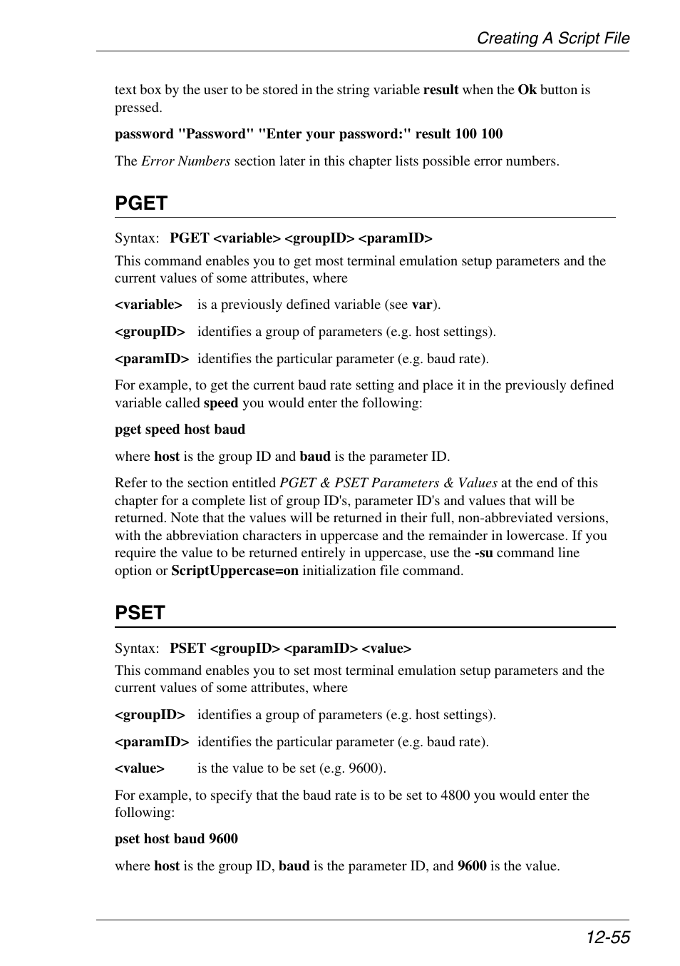 Pget, Pset | Xerox -05W User Manual | Page 259 / 370