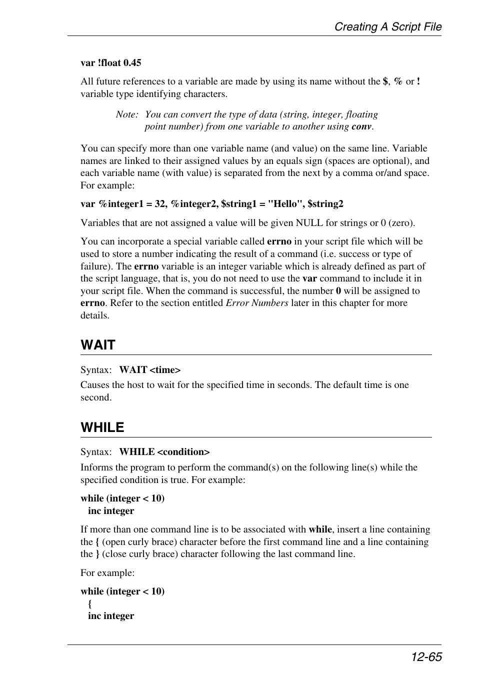 Wait, While, Error numbers | Xerox -05W User Manual | Page 269 / 370