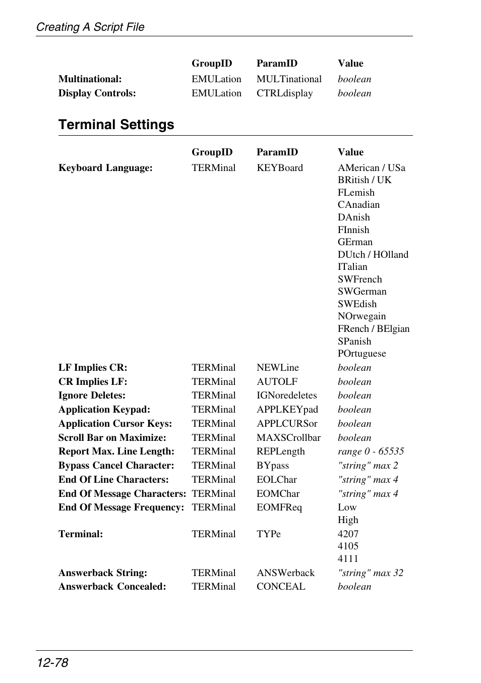 Terminal settings | Xerox -05W User Manual | Page 282 / 370