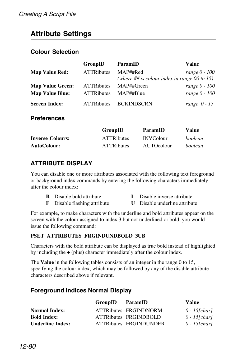 Attribute settings | Xerox -05W User Manual | Page 284 / 370