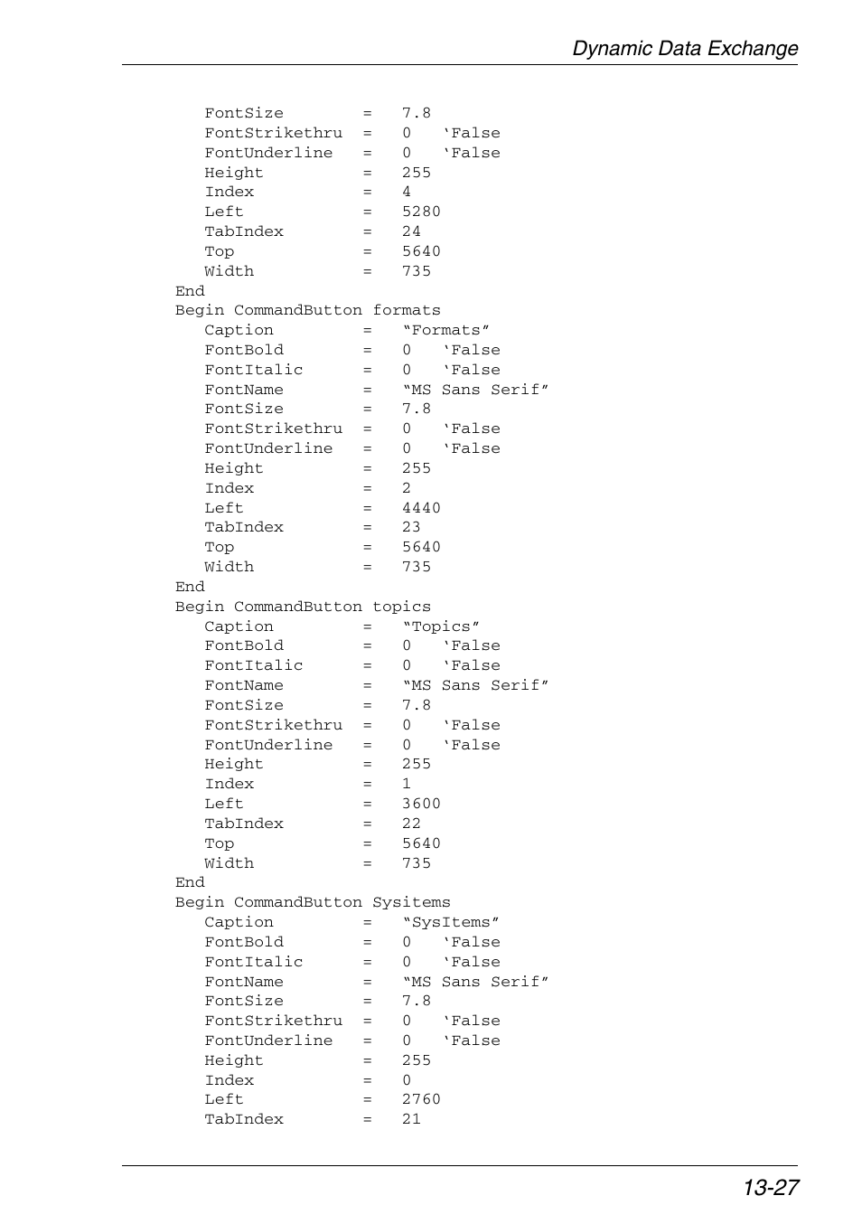 Dynamic data exchange | Xerox -05W User Manual | Page 319 / 370