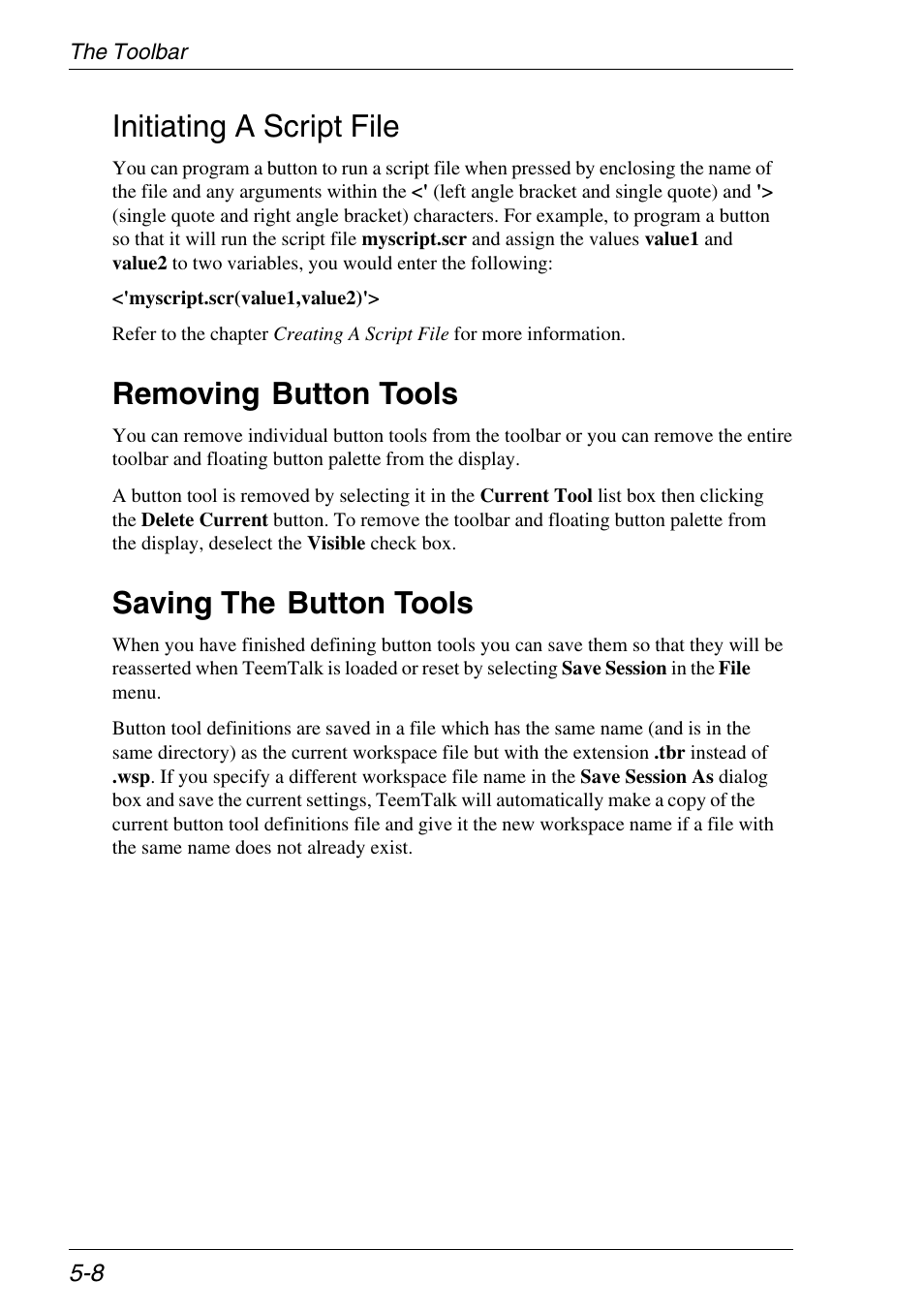 Removing button tools, Saving the button tools, Removing buttons | Initiating a script file | Xerox -05W User Manual | Page 70 / 370