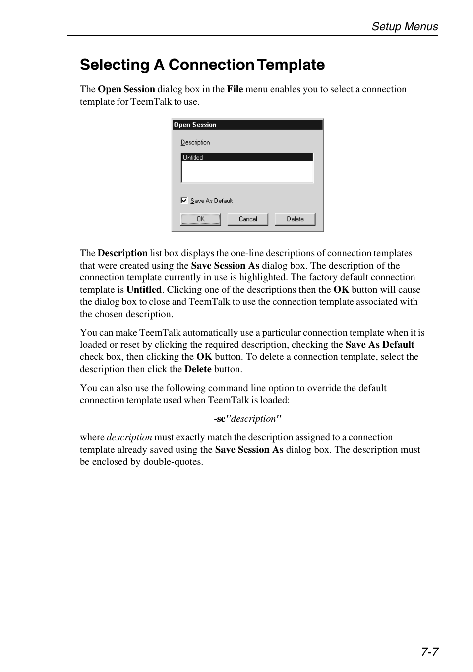 Selecting a connection template, Selecting a connection template -7 | Xerox -05W User Manual | Page 81 / 370