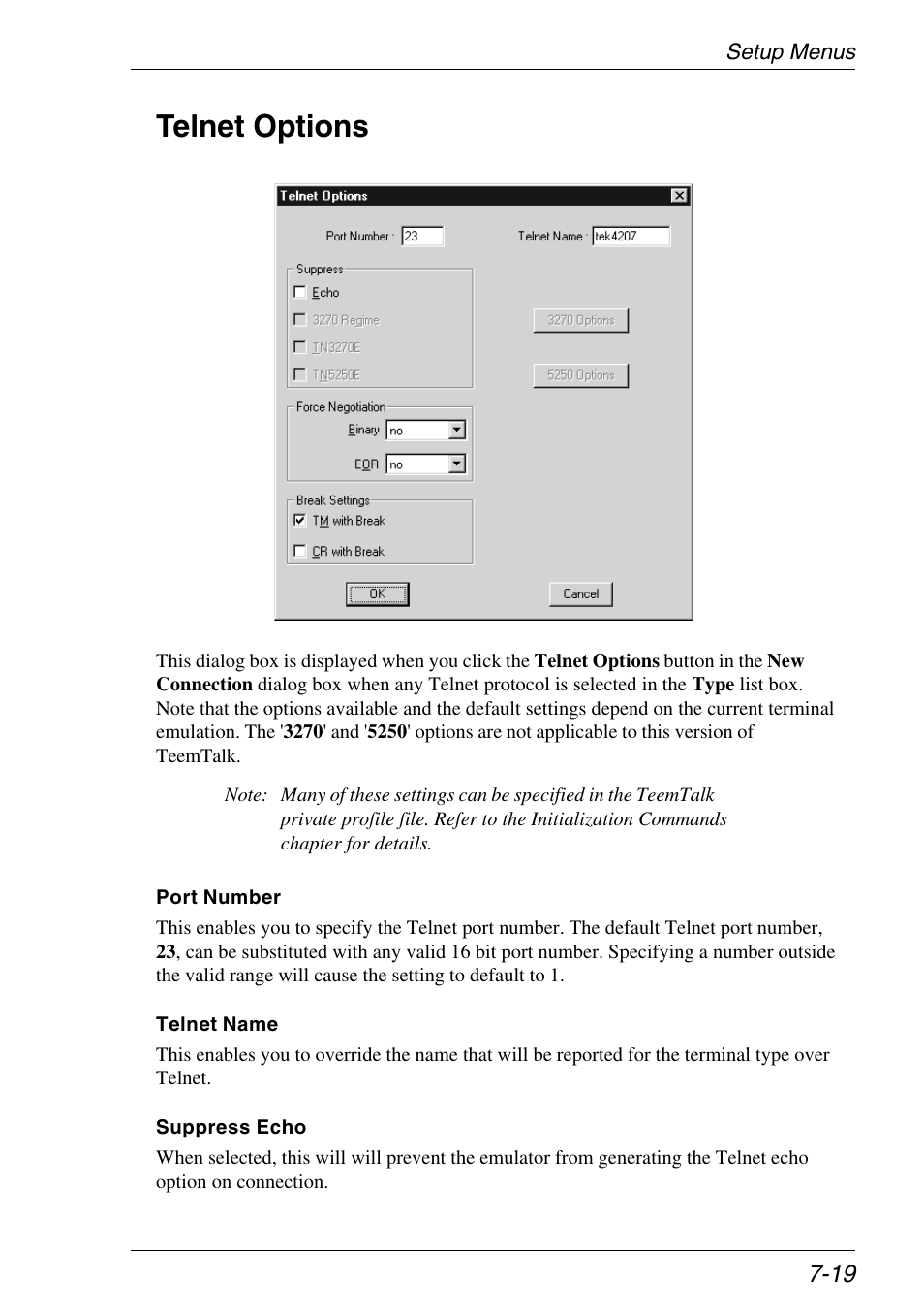 Telnet options, Telnet options -19 | Xerox -05W User Manual | Page 93 / 370