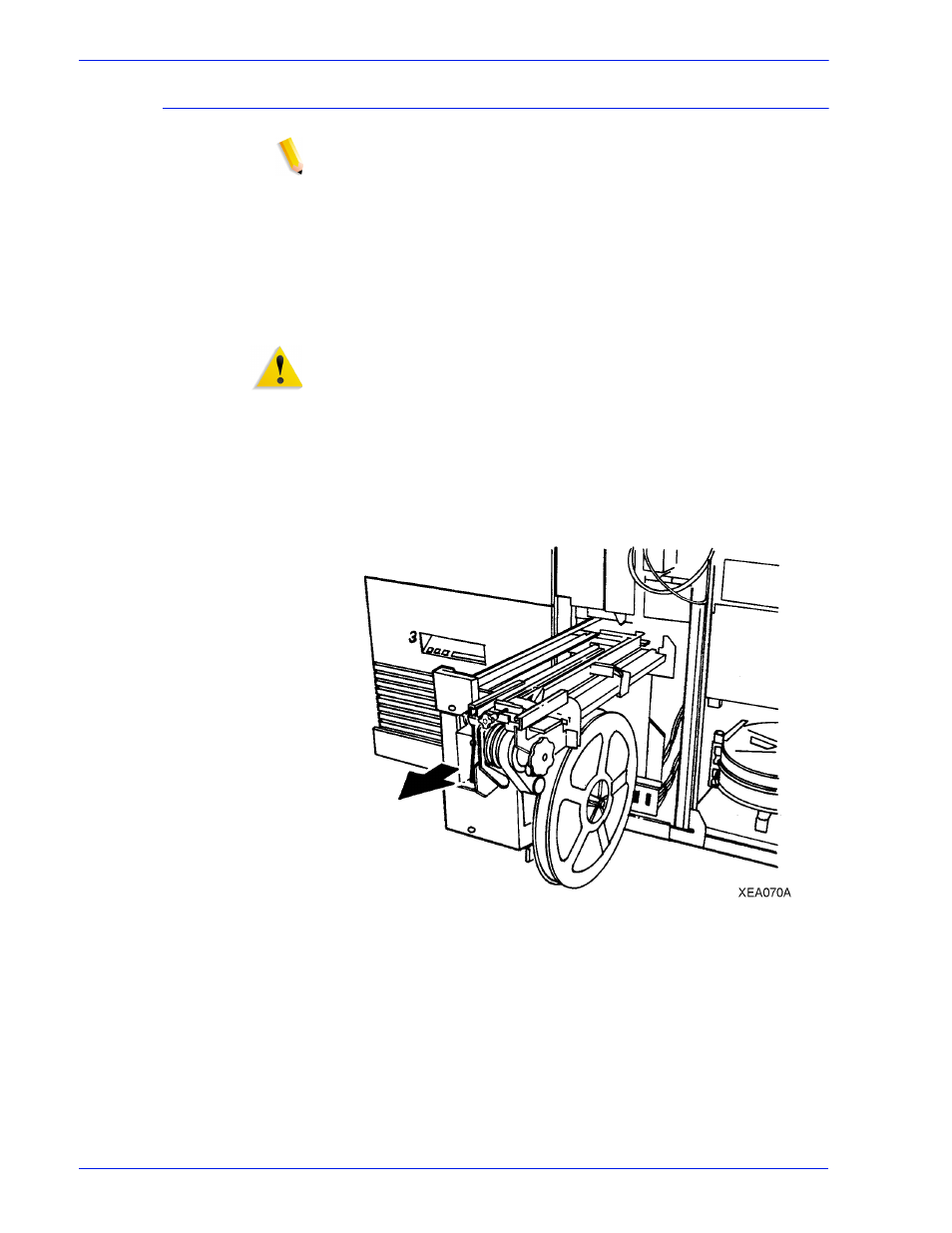 Replacing the binder tape reel, Replacing the binder tape reel -61 | Xerox 128 User Manual | Page 107 / 174