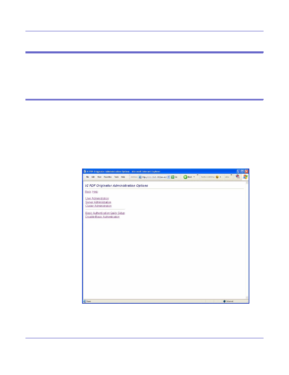 Change password, Administration | Xerox 5 User Manual | Page 42 / 104