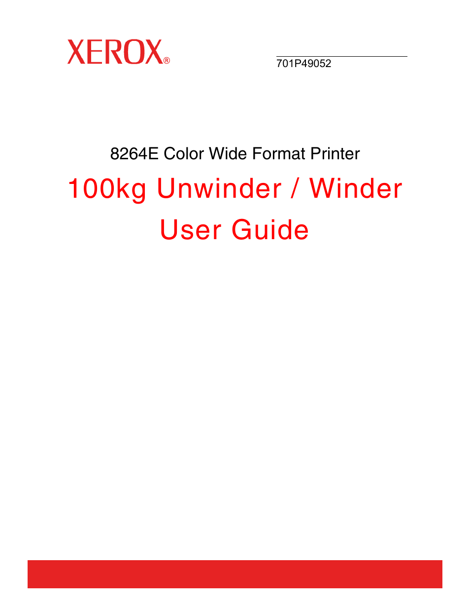Xerox 8264E  EN User Manual | 30 pages
