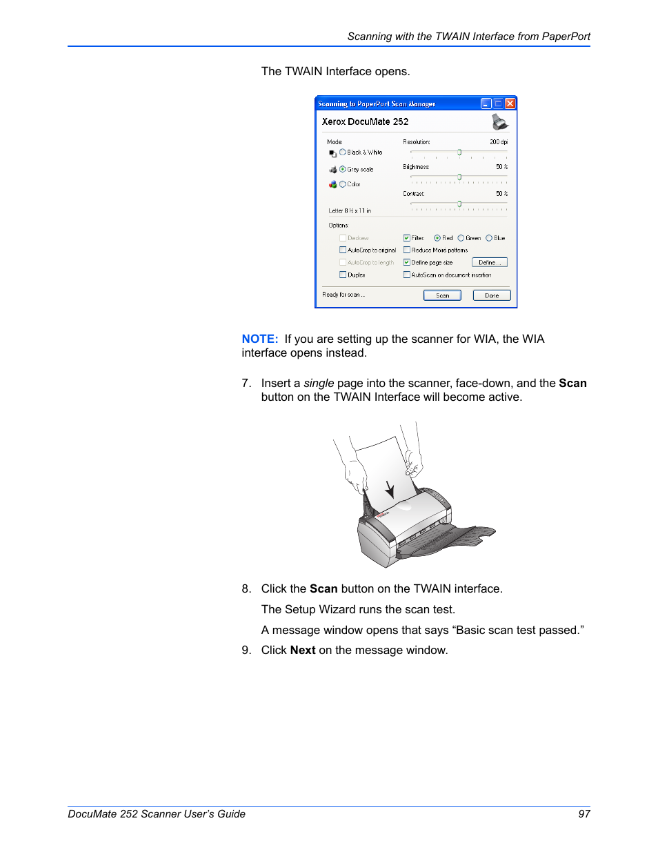 Xerox DOCUMATE 252 User Manual | Page 102 / 133