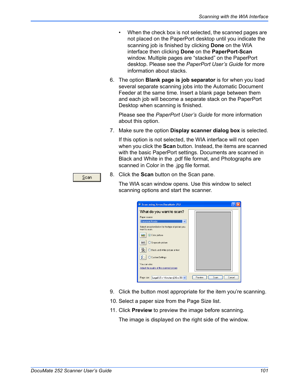 Xerox DOCUMATE 252 User Manual | Page 106 / 133