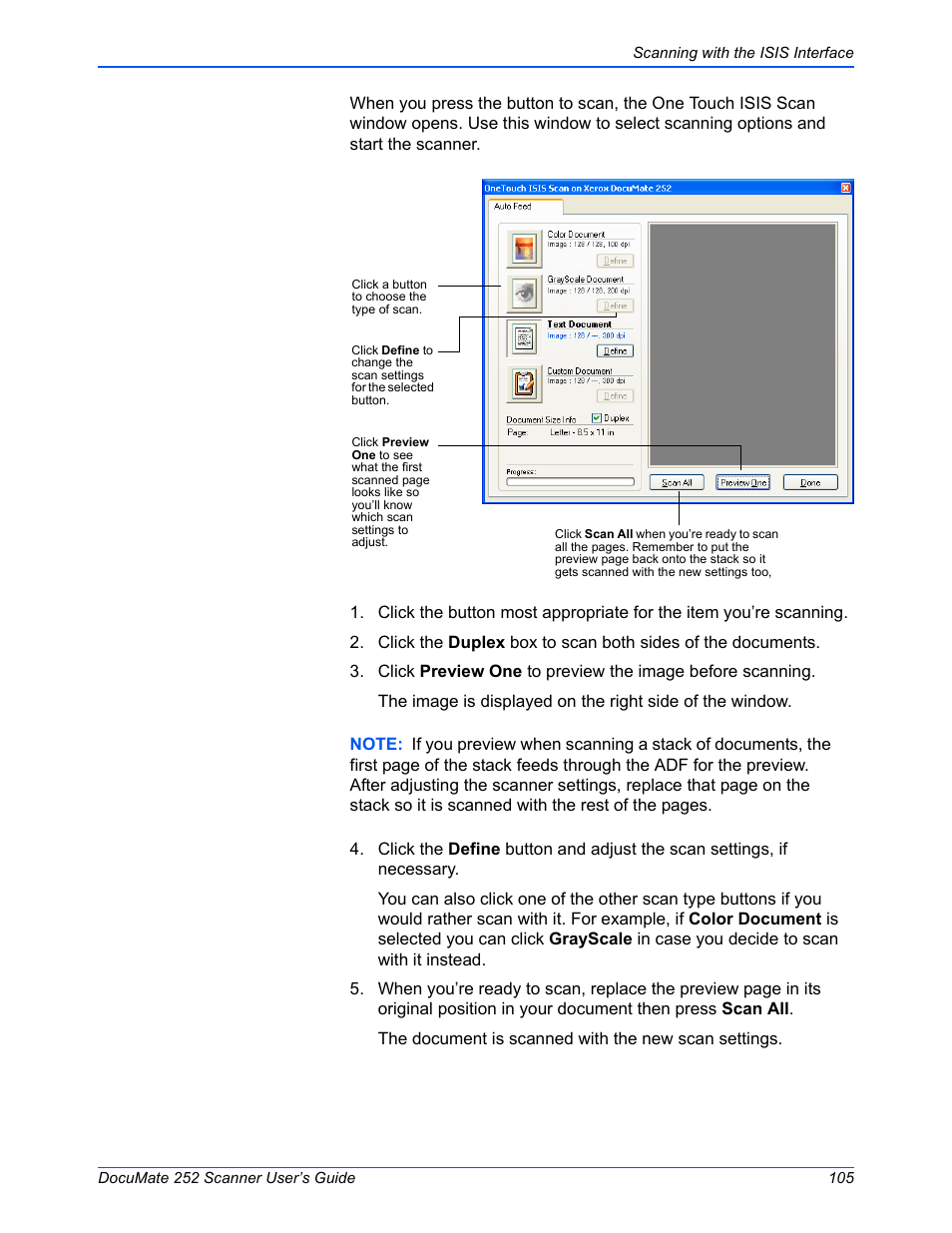 Xerox DOCUMATE 252 User Manual | Page 110 / 133