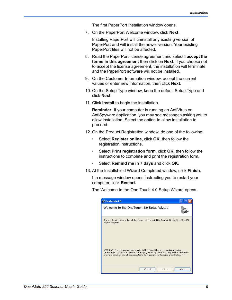 Xerox DOCUMATE 252 User Manual | Page 14 / 133