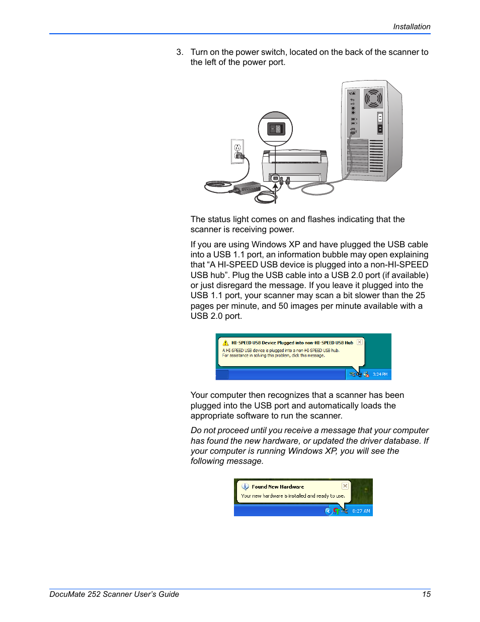 Xerox DOCUMATE 252 User Manual | Page 20 / 133