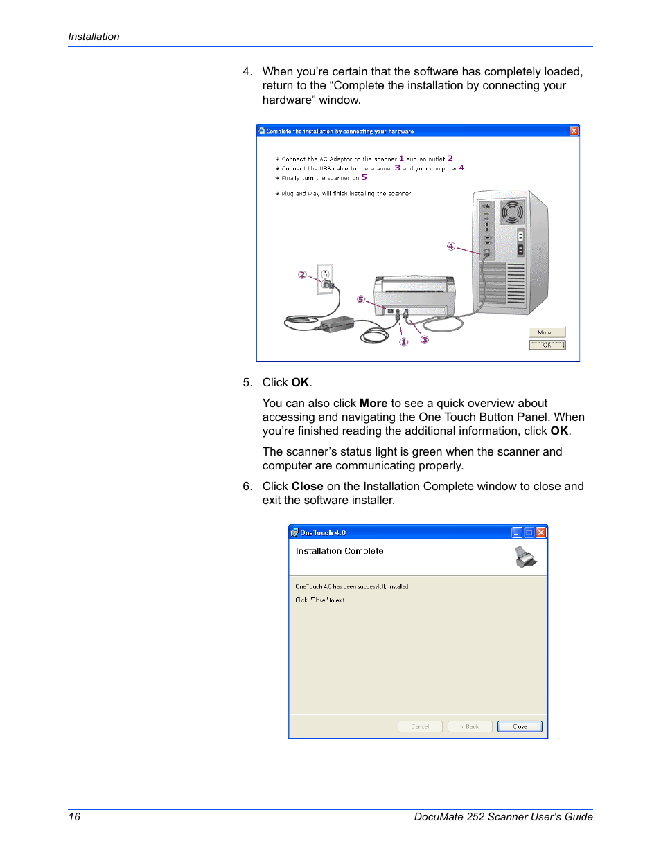 Xerox DOCUMATE 252 User Manual | Page 21 / 133