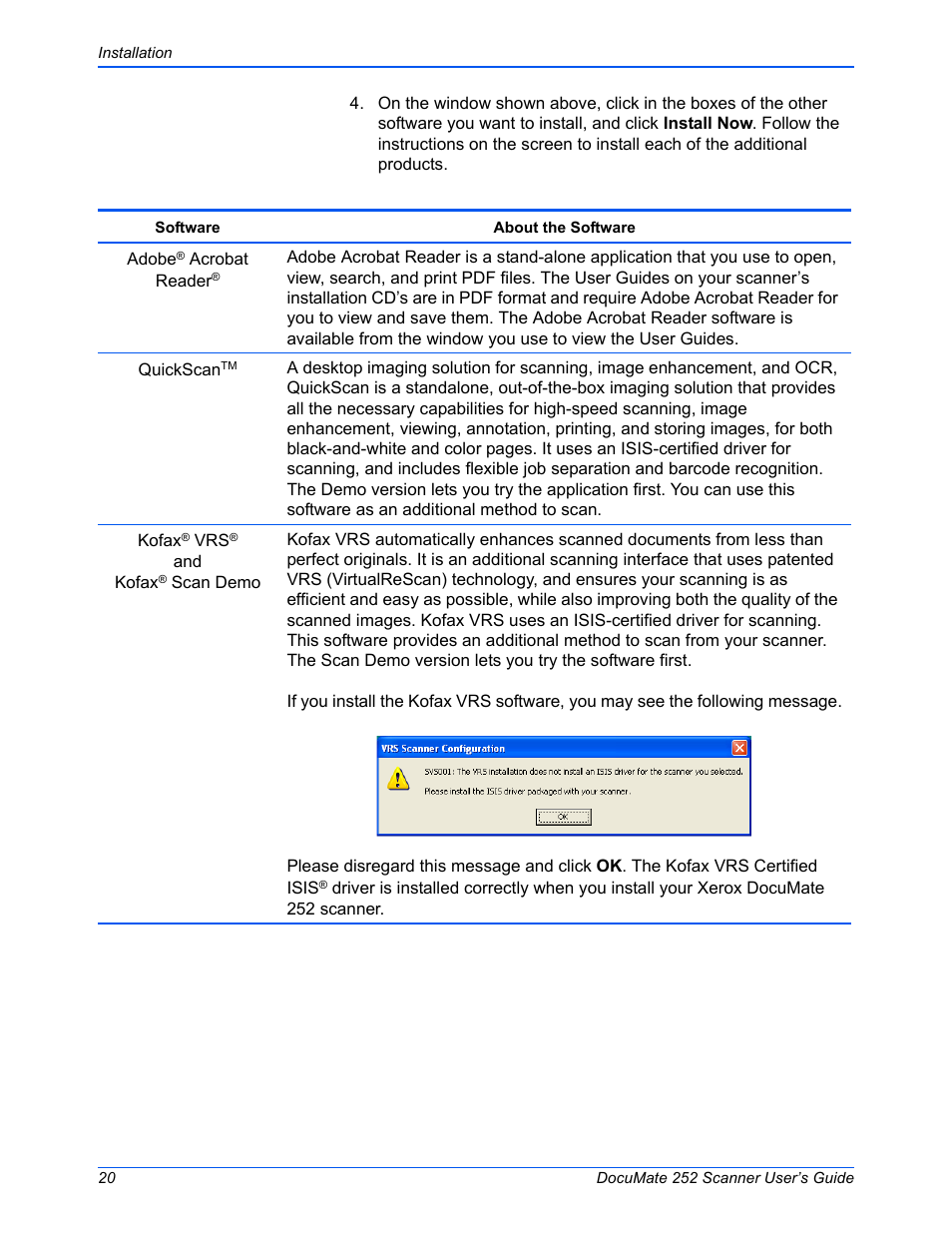 Xerox DOCUMATE 252 User Manual | Page 25 / 133