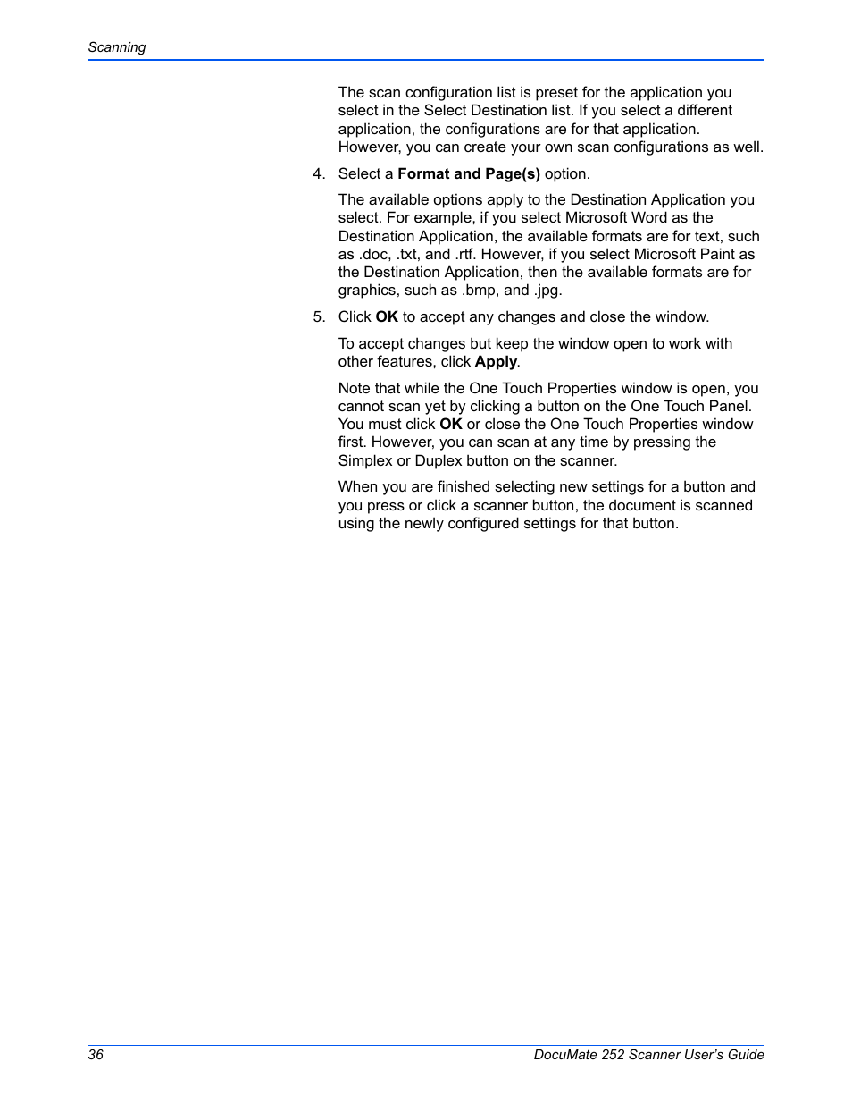 Xerox DOCUMATE 252 User Manual | Page 41 / 133