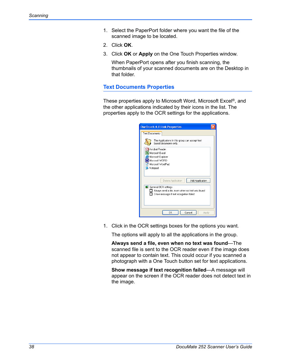 Xerox DOCUMATE 252 User Manual | Page 43 / 133
