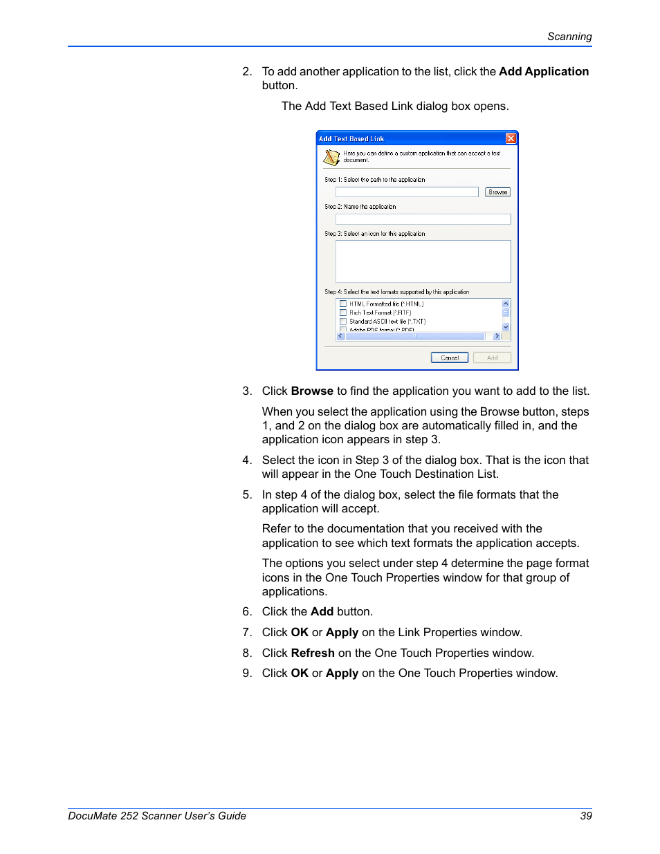 Xerox DOCUMATE 252 User Manual | Page 44 / 133