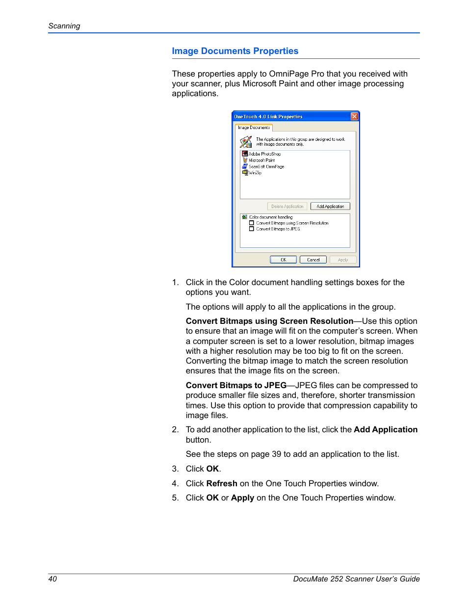 Xerox DOCUMATE 252 User Manual | Page 45 / 133