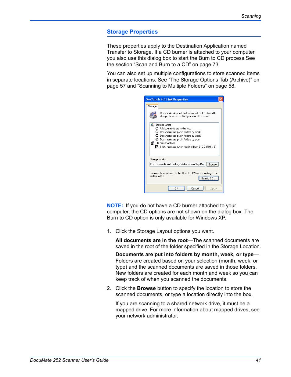 Xerox DOCUMATE 252 User Manual | Page 46 / 133