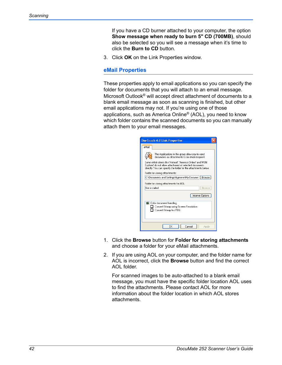 Xerox DOCUMATE 252 User Manual | Page 47 / 133