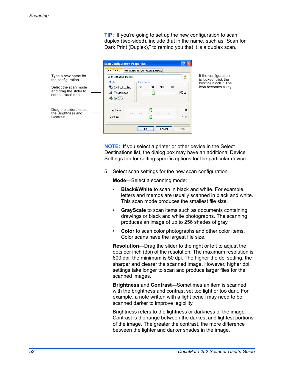 Xerox DOCUMATE 252 User Manual | Page 57 / 133