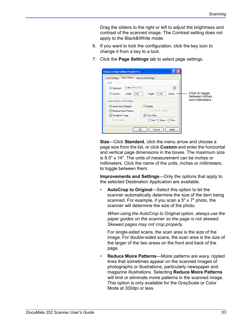 Xerox DOCUMATE 252 User Manual | Page 58 / 133