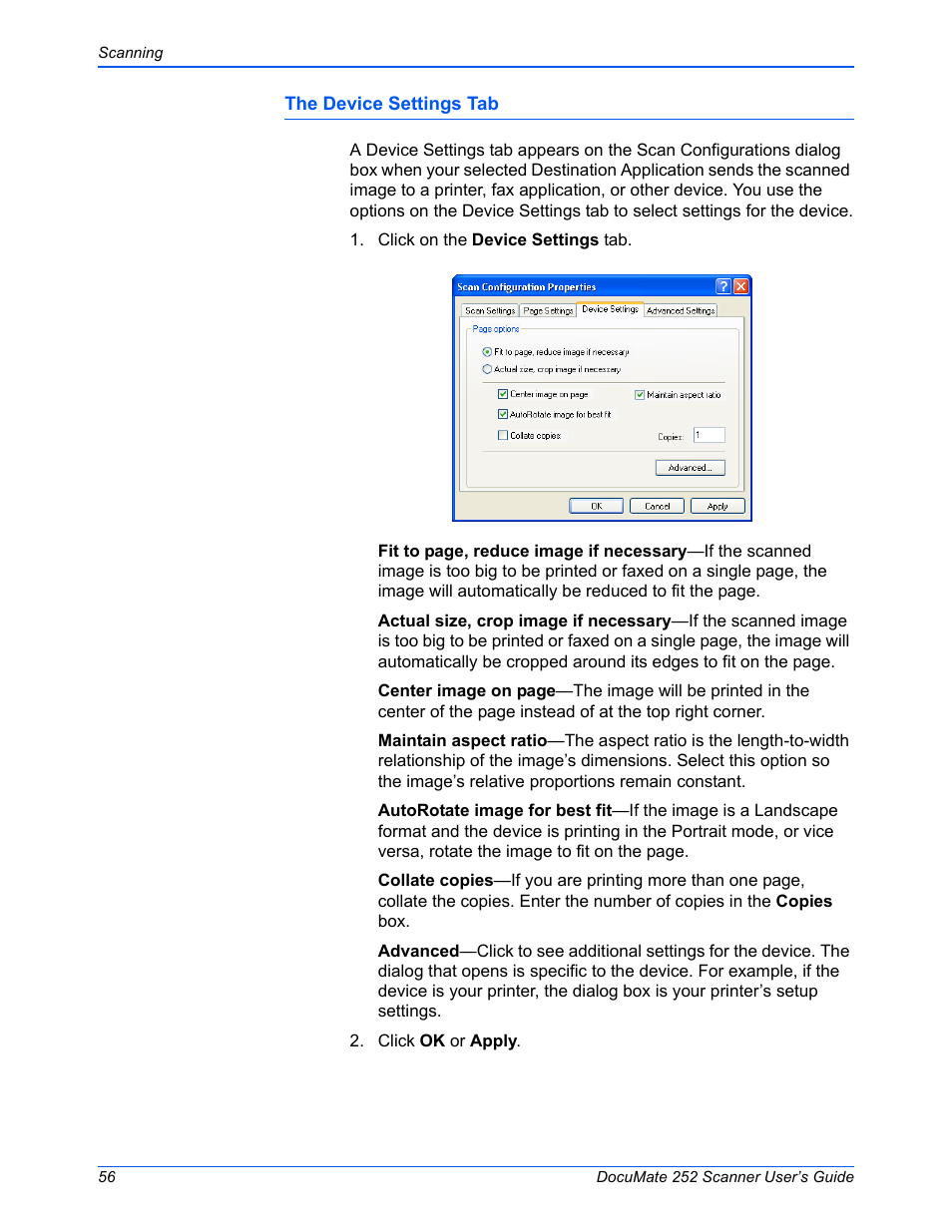 Xerox DOCUMATE 252 User Manual | Page 61 / 133
