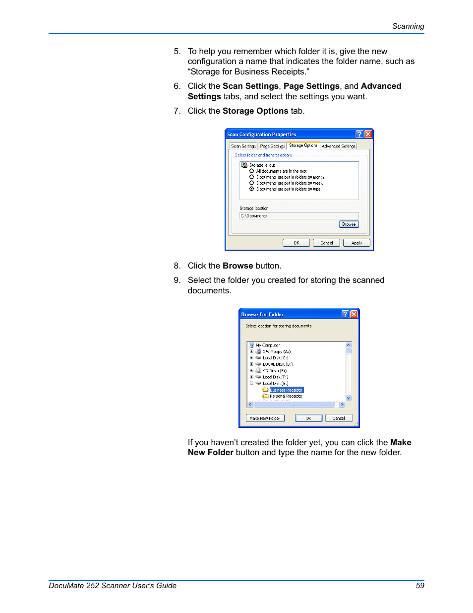Xerox DOCUMATE 252 User Manual | Page 64 / 133