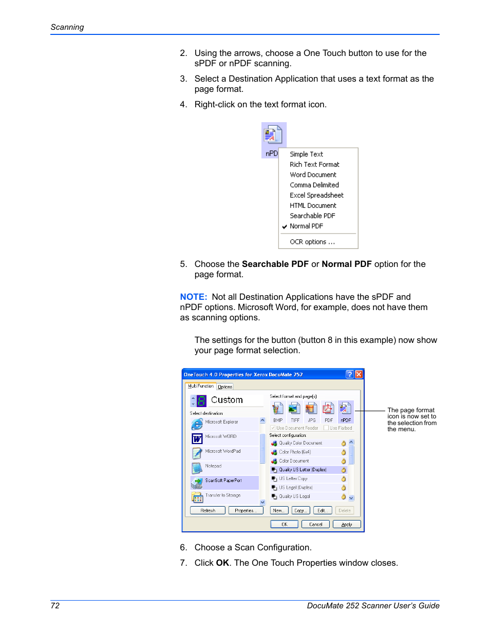 Xerox DOCUMATE 252 User Manual | Page 77 / 133