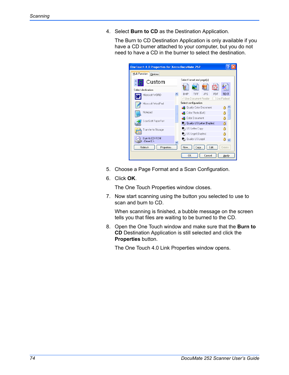 Xerox DOCUMATE 252 User Manual | Page 79 / 133