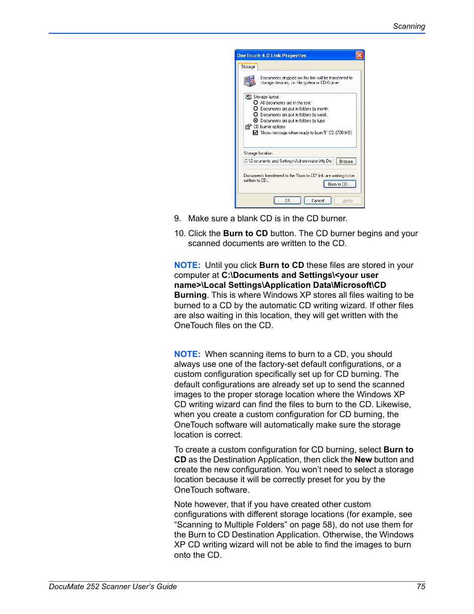 Xerox DOCUMATE 252 User Manual | Page 80 / 133