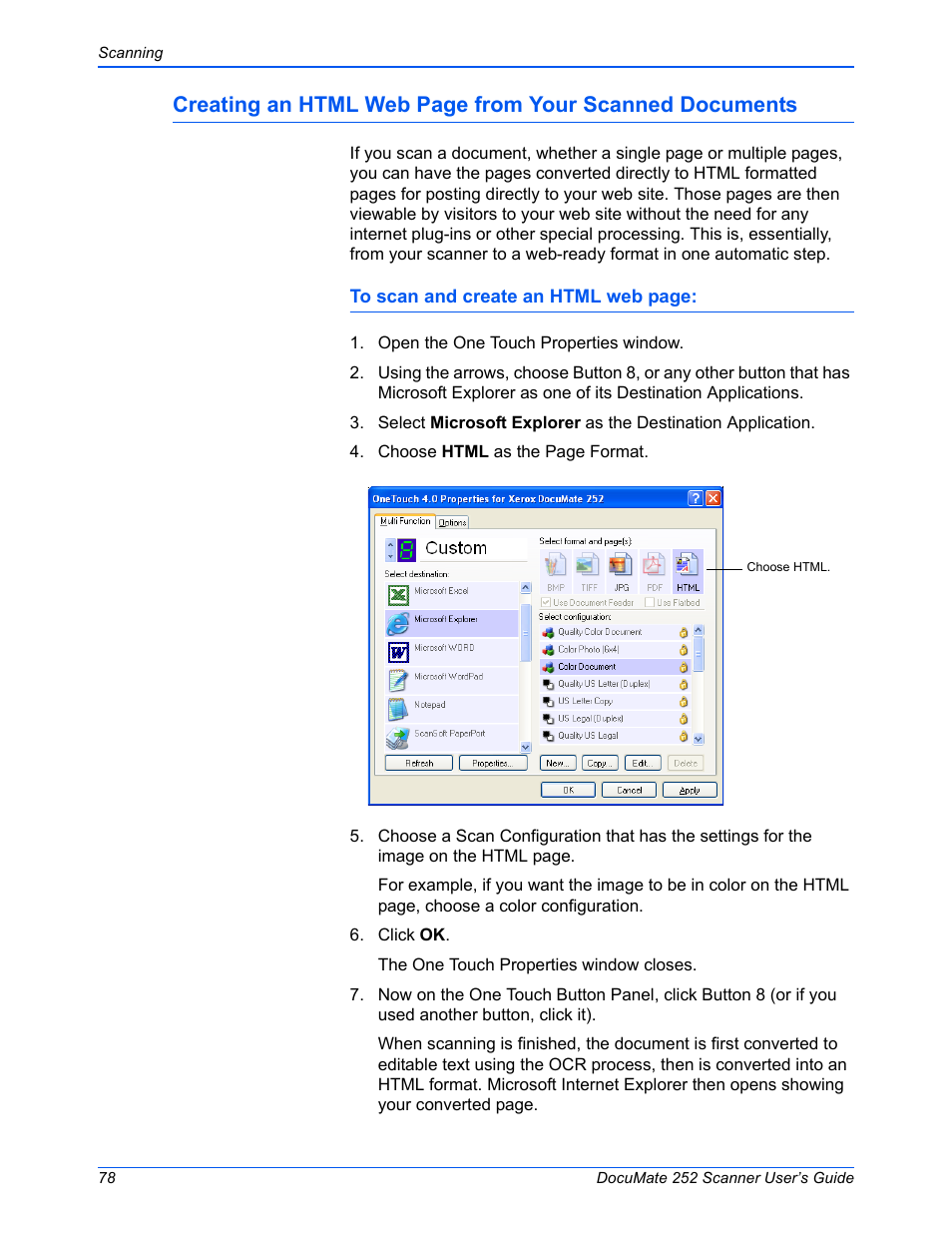 Xerox DOCUMATE 252 User Manual | Page 83 / 133