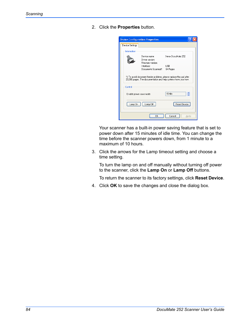 Xerox DOCUMATE 252 User Manual | Page 89 / 133