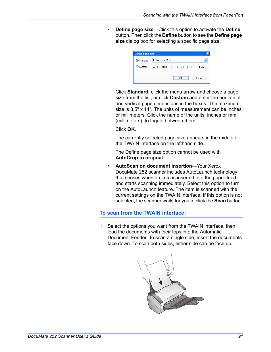 Xerox DOCUMATE 252 User Manual | Page 96 / 133